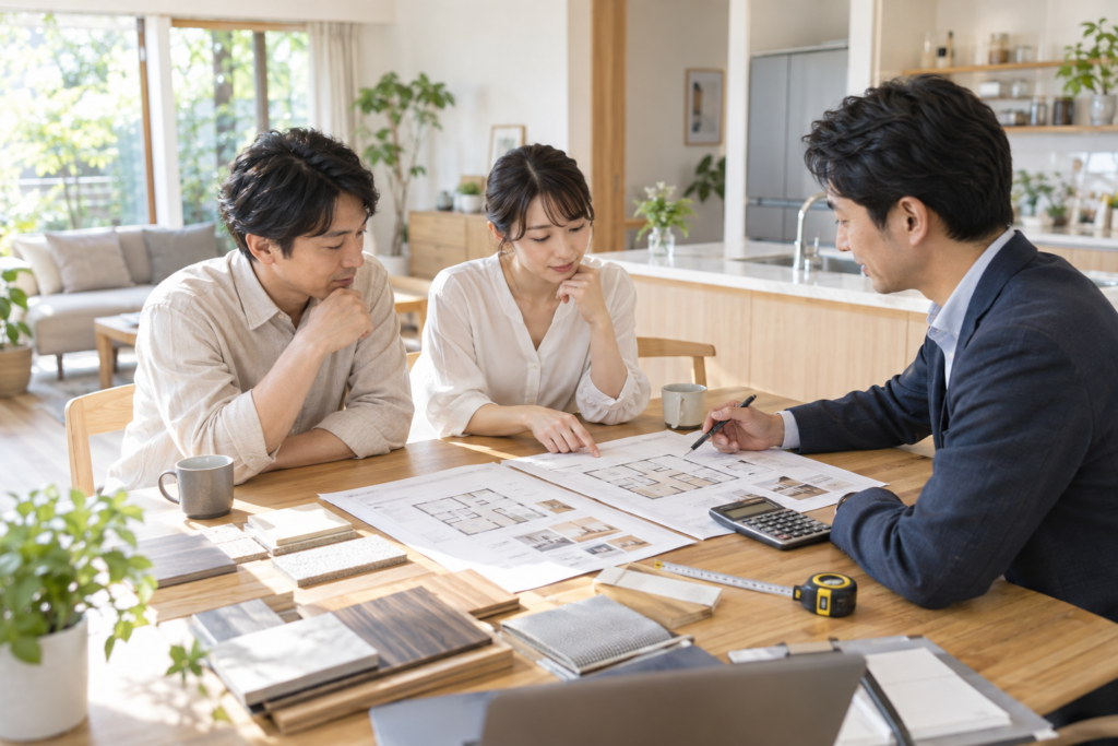 住まいの計画や確認を行うイメージ